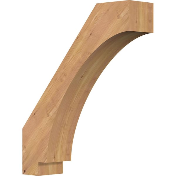 Ekena Millwork 5 1/2"W x 22"D x 26"H Imperial Smooth Knee Brace, Western Red Cedar