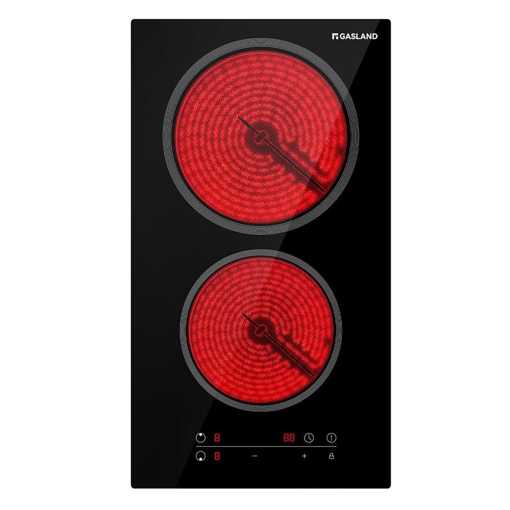 GASLAND 12 in. Radiant Electric Cooktop Ceramic Glass Smooth in Black with 2-Elements, ETL Listed