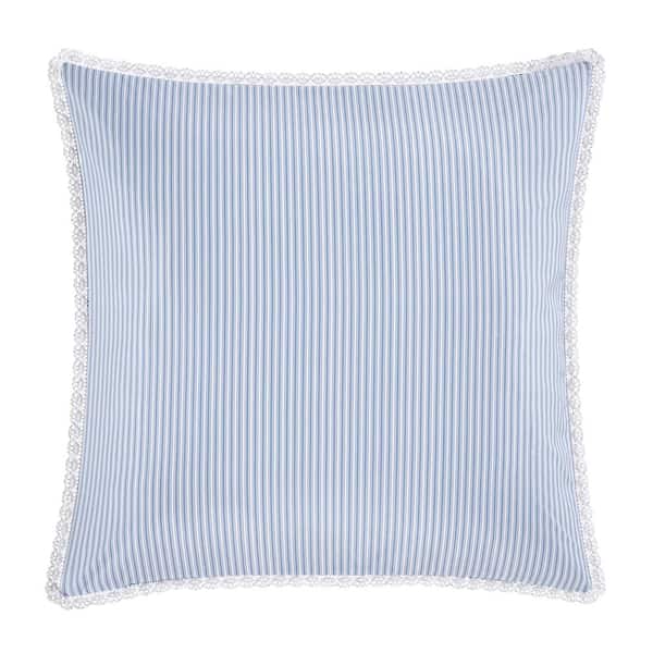 Rialto French Blue Polyester Euro Sham