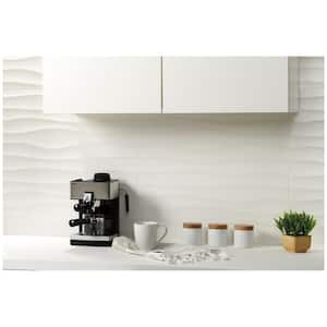 Westover White Wavy 12 in. x 24 in. Glazed Ceramic Wall Tile (15.52 sq. ft./case)