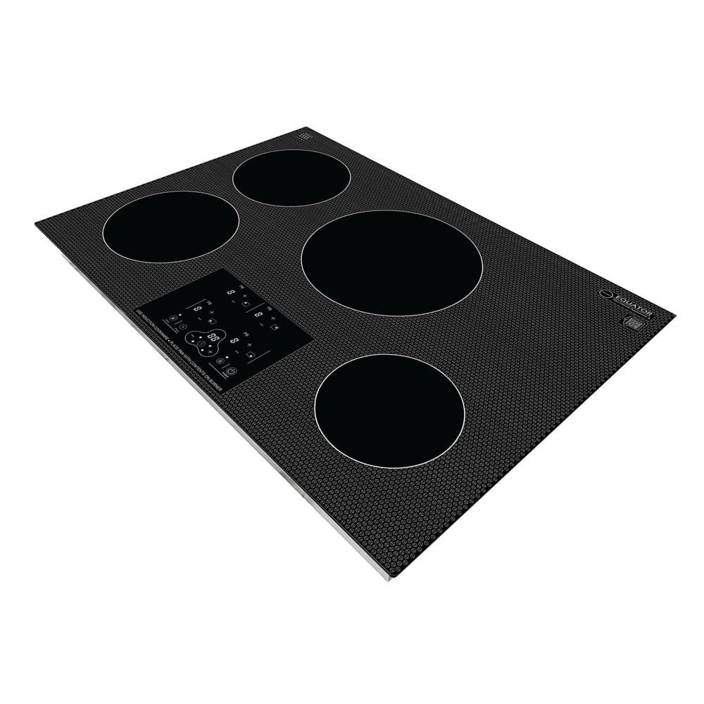 Equator 30" Black Ceramic 4 Burner Induction Cooktop
