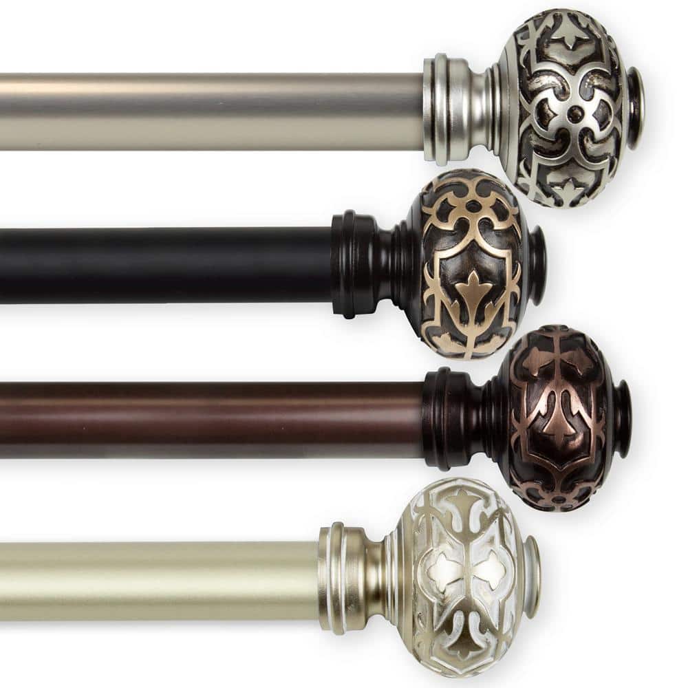 "Maple 1"" Single Curtain Rod 160-240 inch - Bronze" price history on PriceWatchPro