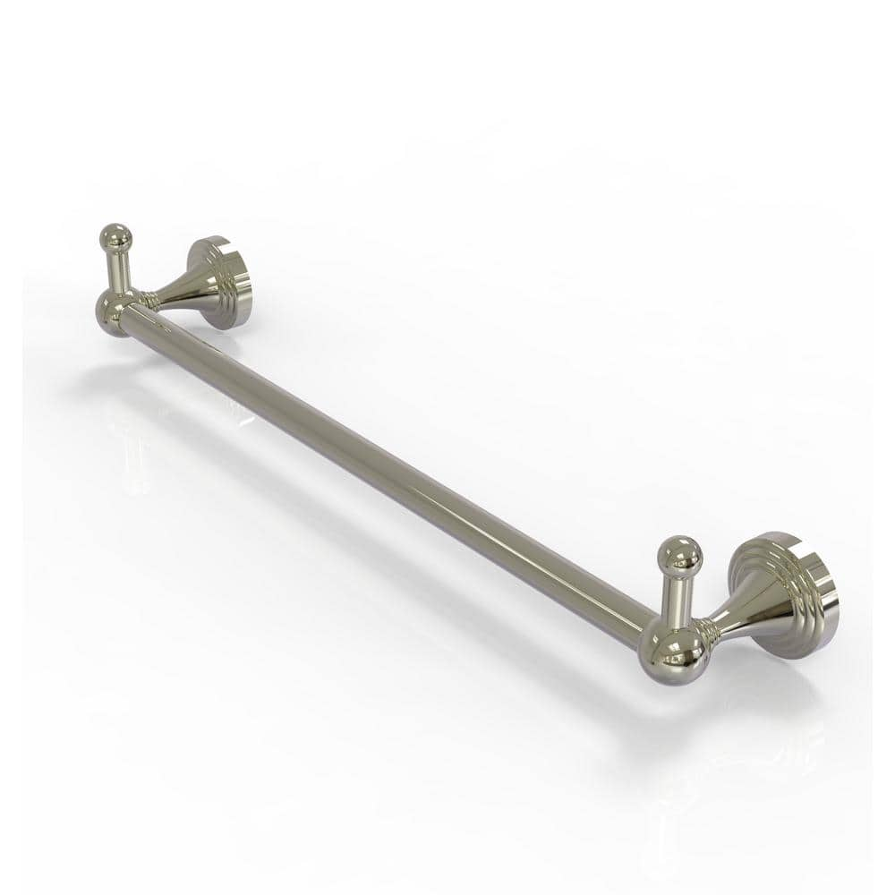 Allied Brass Sag Harbor Collection 18 in. Wall Mounted Single Towel Bar in Polished Nickel