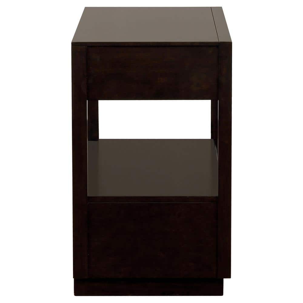 Durango Smoked Peppercorn 2-Drawer Transitional Nightstand