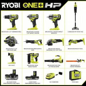 ONE+ HP 18V Brushless Cordless 12-Tool Ultimate Home Owner Combo Kit with (4) HIGH PERFORMANCE Batteries and Charger