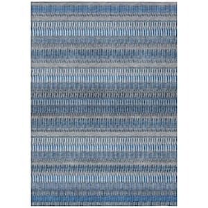 Chantille ACN589 Blue 9 ft. x 12 ft. Machine Washable Indoor/Outdoor Geometric Area Rug