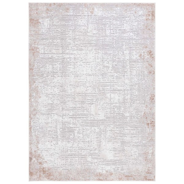 SAFAVIEH Parker 4 ft. x 6 ft. Taupe/Gray Gold Distressed High-Low Area Rug