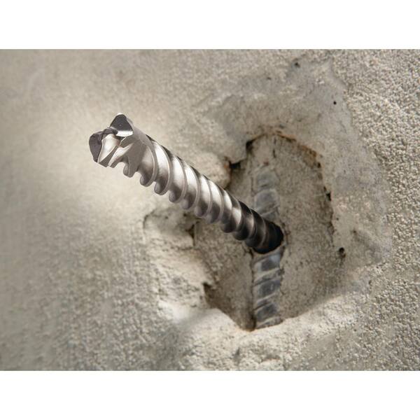 SDS-Plus CarbideRotary H.Drill x 4 in x 6-1/2 in Bulldog Xtreme 3/16 in 2PK 