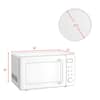 Costway Retro 0.7 cu. ft. Countertop Microwave in White with Timer and  Child Lock LED Display 700-Watt EP23853WH - The Home Depot