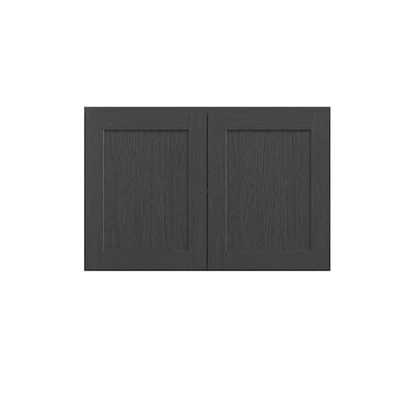 Kunal Kitchens Jamestown Recessed 36 in. W x 24 in. H x 12 in. D in Espresso Plywood Assembled Wall Cabinet