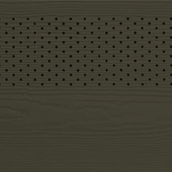 James Hardie Magnolia Home Hardie Soffit HZ10 16 in. x 144 in. Wandering Green Fiber Cement Vented Cedarmill Soffit (156-Pack)