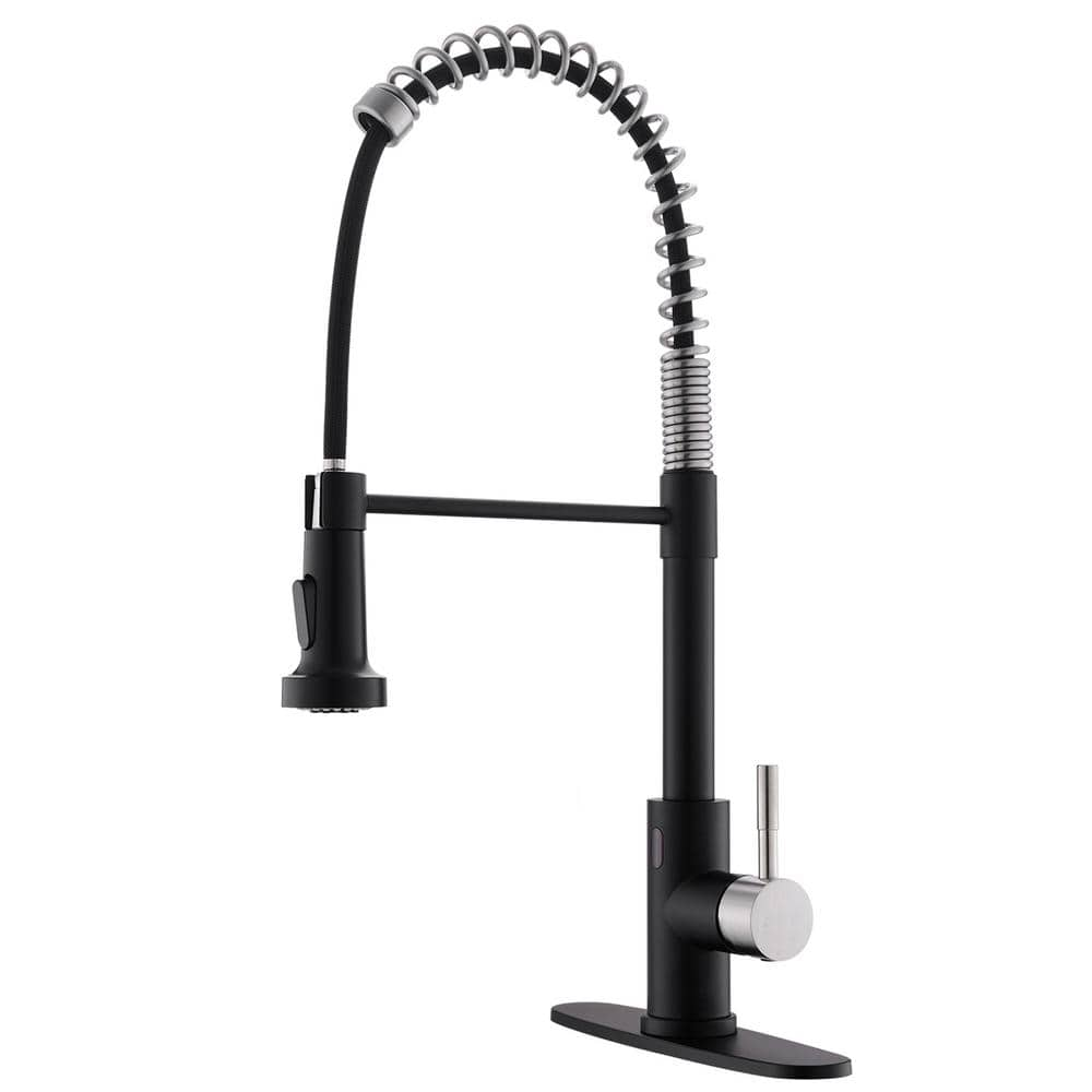 Satico Single-Handle 2-Spray Pull-Down High-Arc Touch Kitchen Faucet ...