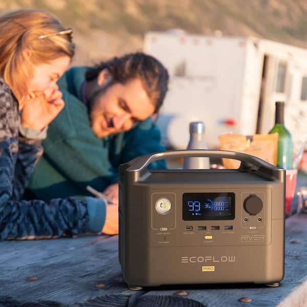 EcoFlow 600W Output/1200W Peak Push-Button Start Battery Generator