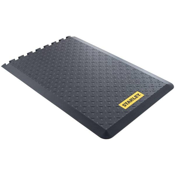 Stanley 24 in. x 36 in. Black Anti-Fatigue Extendable End Utility Mat