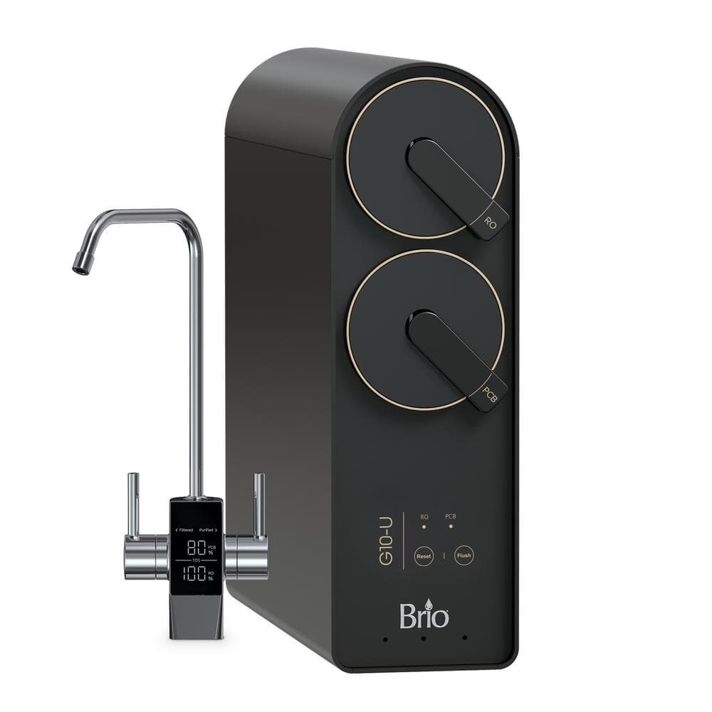 G10-U Reverse Osmosis Water Filtration System with Smart Faucet, 500 GPD, 2:1 Pure to Drain, 5-in-2 Filtration