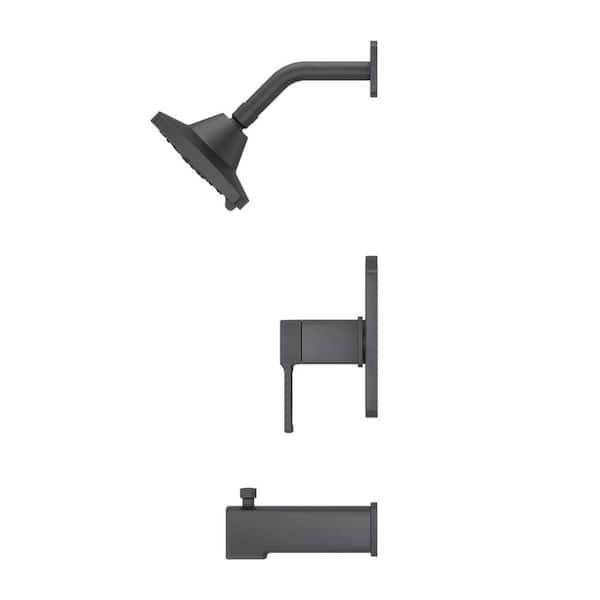 Pfister Deckard 1-Handle Tub and Shower Faucet Trim Kit in Matte