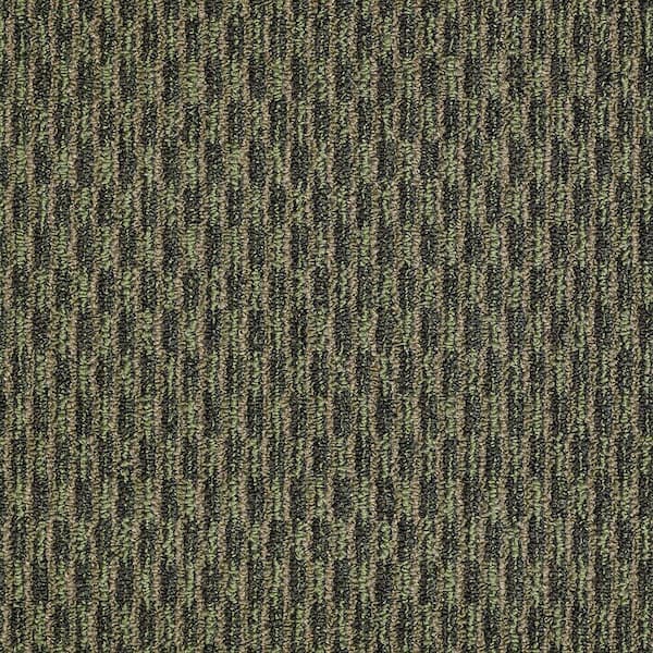 TrafficMaster 8 in. x 8 in. Berber Carpet Sample - Morro Bay - Color Forest Mist