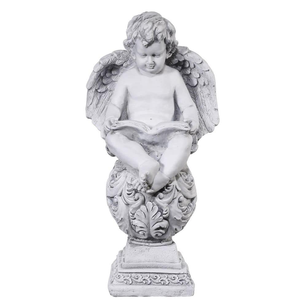 24 in. Gray Resin Baby Cupid Statue price history on PriceWatchPro