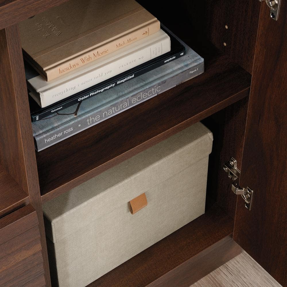 Englewood Spiced Mahogany Lateral File Credenza with Adjustable Shelf
