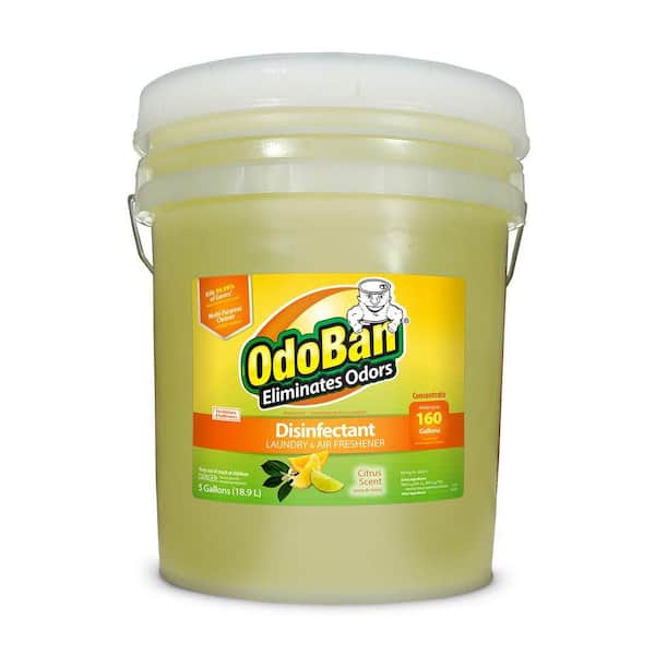 OdoBan 5 Gal. Citrus Disinfectant and Odor Eliminator, Fabric Freshener, Mold Control, Multi-Purpose Cleaner Concentrate