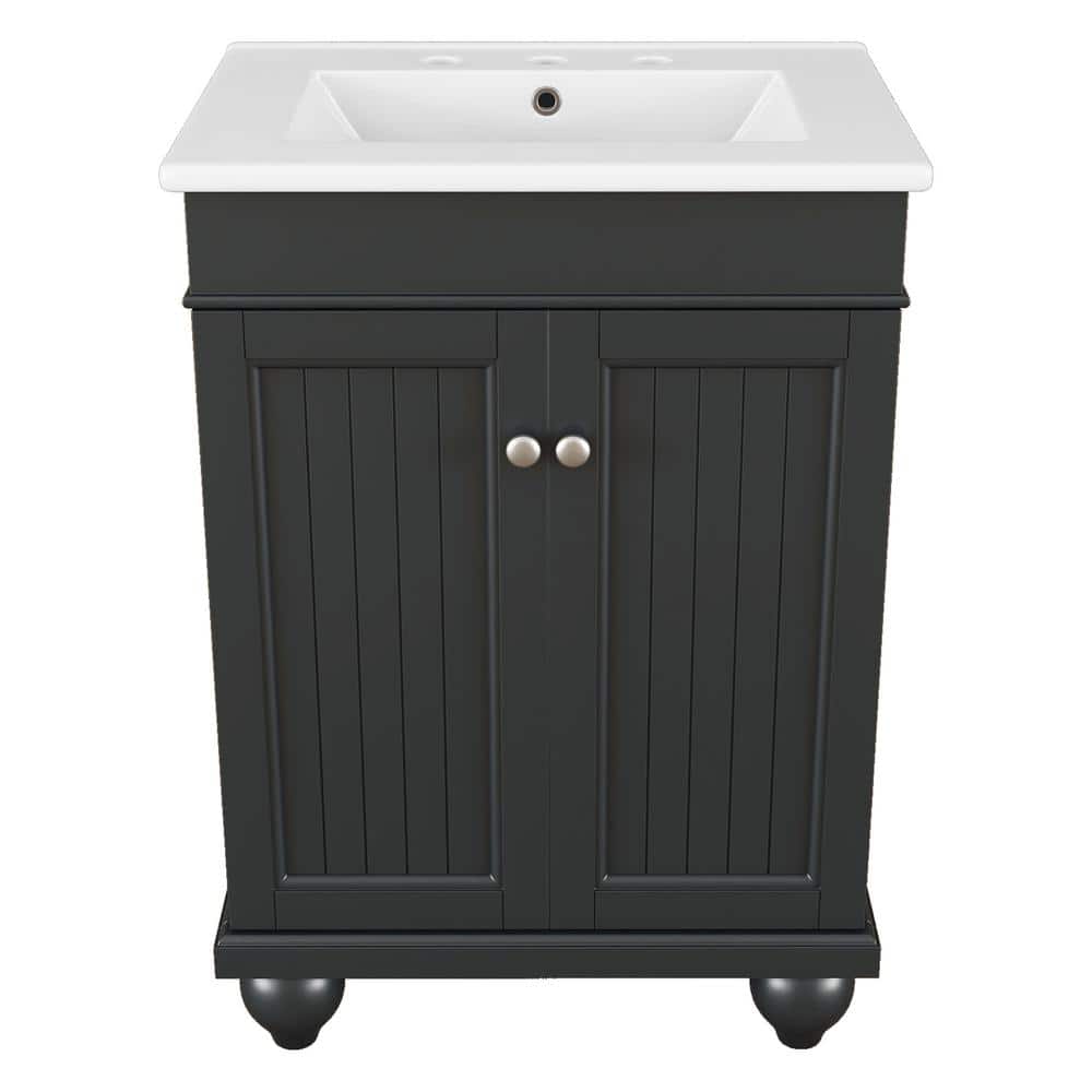 Ann 24 in. W x 18 in. D x 34 in. H Single Sink Freestanding Bath Vanity in 