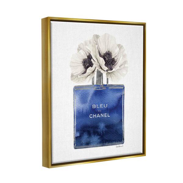 The Stupell Home Decor Collection Fashion Designer Perfume Flower Blue  Watercolor by Amanda Greenwood Floater Frame Nature Wall Art Print 25 in. x  31 in. agp-249_ffg_24x30 - The Home Depot