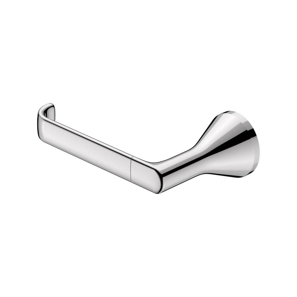 Polished Chrome Contemporary Wall Mounted Toilet Paper Holder