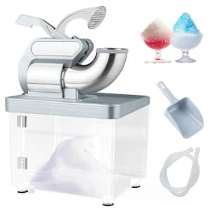 10560 oz ./H Gray Snow Cone Machine with Dual Blades Safety On/Off Switch for Home