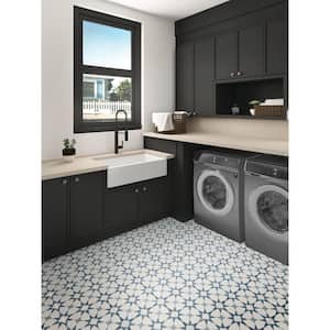 Memoir Cosmo Blue 12 in. x 12 in. Glazed Ceramic Floor and Wall Tile (16.49 sq.ft./case)