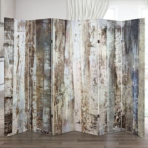 6 ft. Winter Woods Printed 3-Panel Room Divider