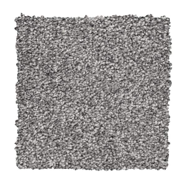 Lifeproof with Petproof Technology 8 in. x 8 in. Texture Carpet Sample - Silver Mane I -Color Batik