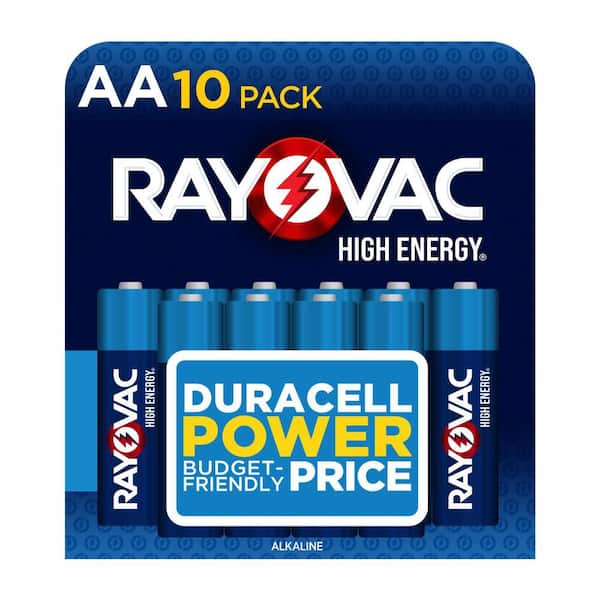 High Energy AA Batteries (10-Pack), Double A Alkaline Batteries
