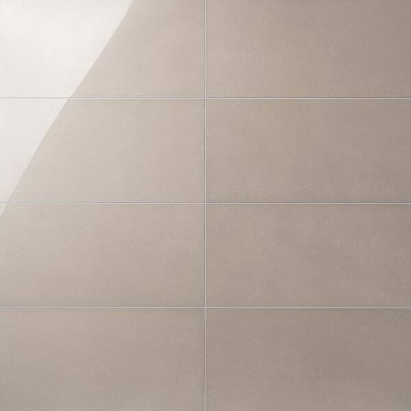 Ivy Hill Tile Technique Ash Gray 12 In X 24 In Polished Porcelain Floor And Wall Tile 9 68 Sq Ft Case Ext3rd105345 The Home Depot