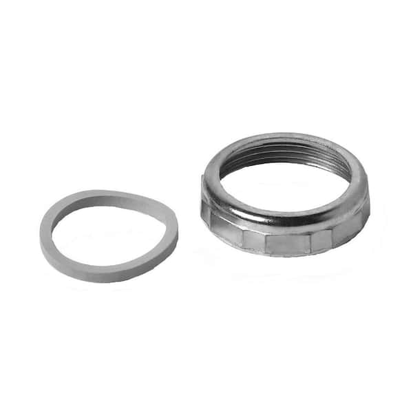 Everbilt 1-1/2 in. Sink Drain Pipe Zinc Slip-Joint Nut with Rubber Reducing Washer