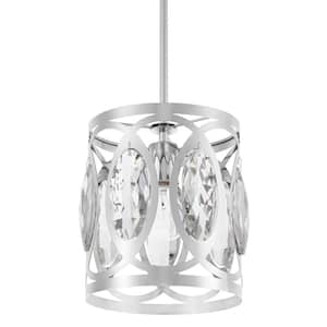 Westchester 1-Light Chrome Mini Pendant Light with Crystals