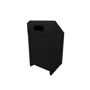 34 Gal. RC-1 Black Outdoor Recycling Bin