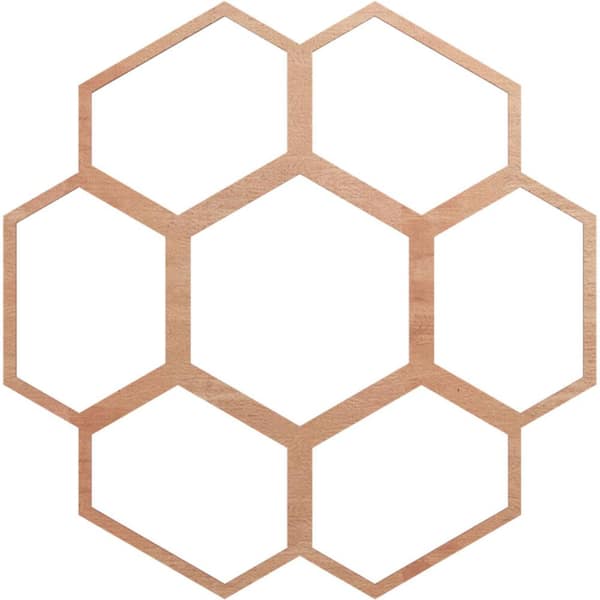 0.25 in. x 36 in. x 36 in. Wood Medallion Moulding