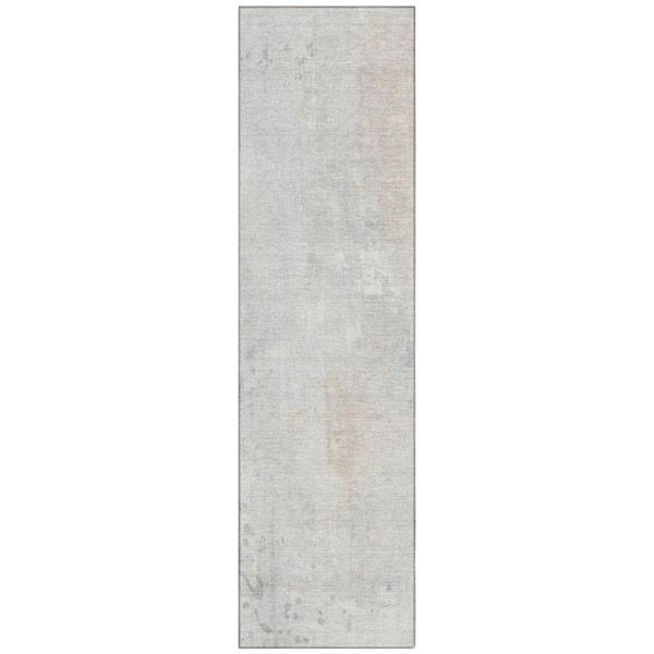 Chantille Machine Washable Indoor/Outdoor Abstract ACN1840 Ivory 2 ft. 3 in. x 7 ft. 6 in. Runner Rug