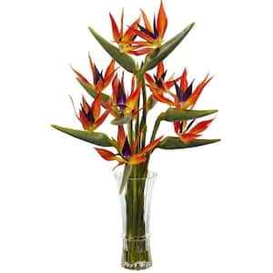 32 in. Large Birds of Paradise in Vase