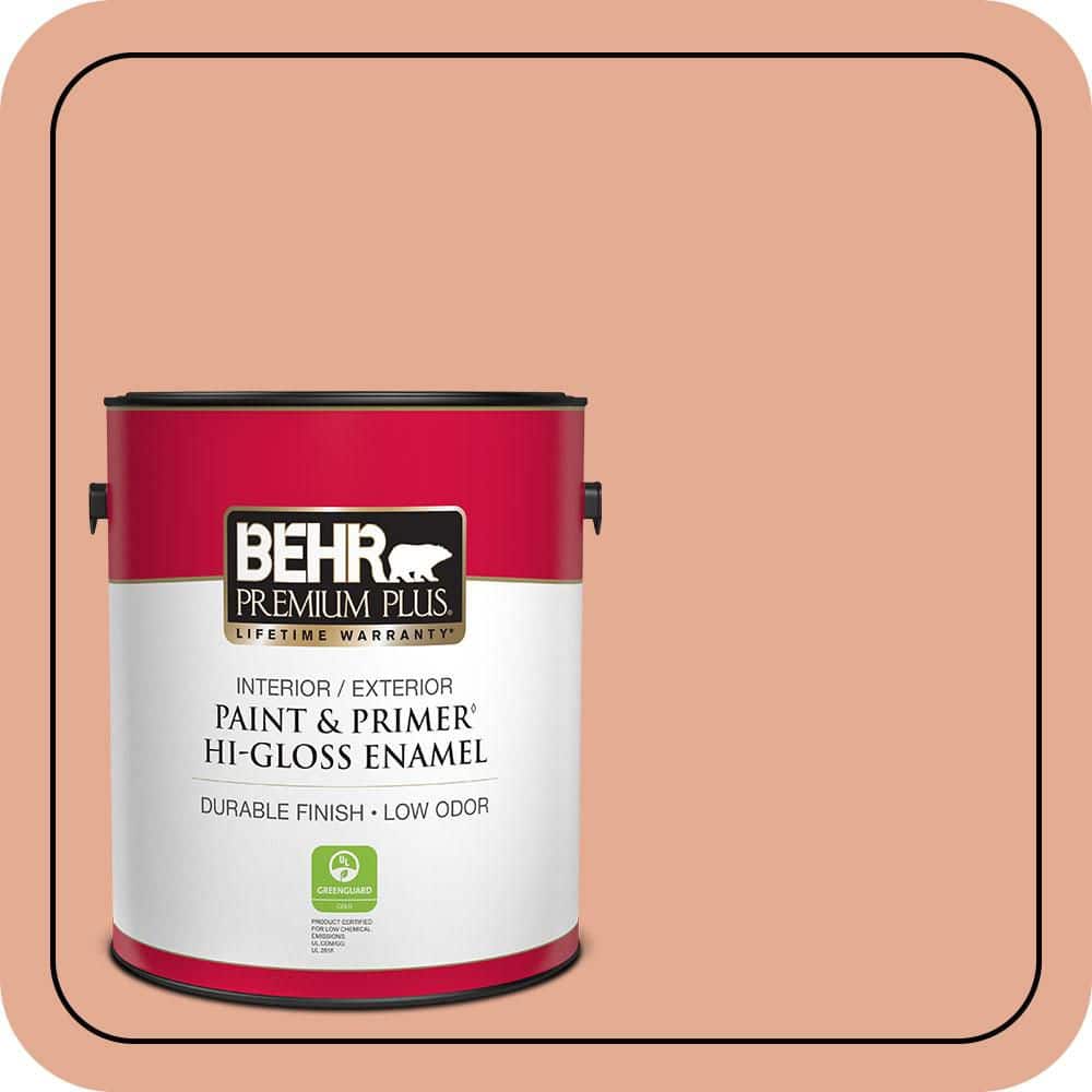 1 gal. #M200-4 Coral Cloud Hi-Gloss Enamel Interior/Exterior Paint & Primer product image for price tracking
