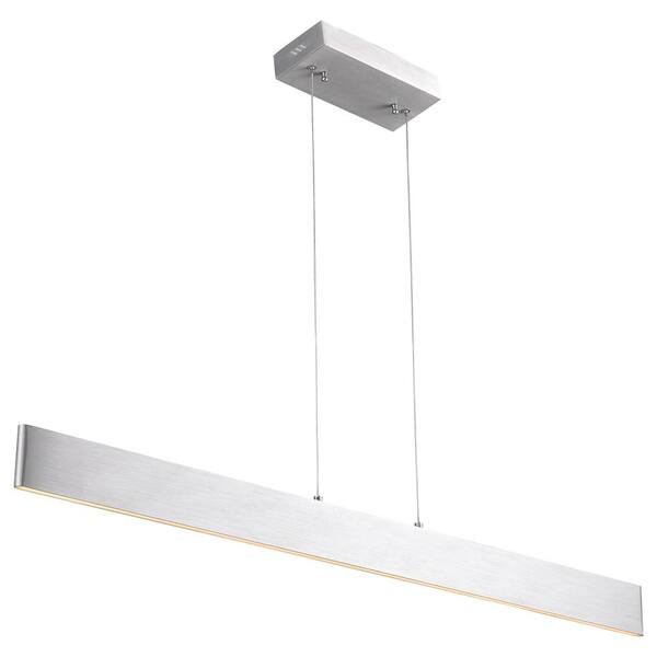 TYCOLIT 18-Watt Integrated LED Silver Pendant with Aluminium Shades, 3000K