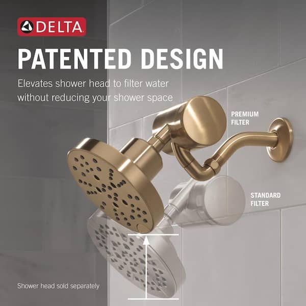 Delta Clarifi Premium Shower Filter Attachment in Champagne