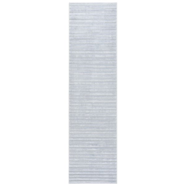 Selena 2 ft. x 10 ft. Blue Geometric Runner Rug