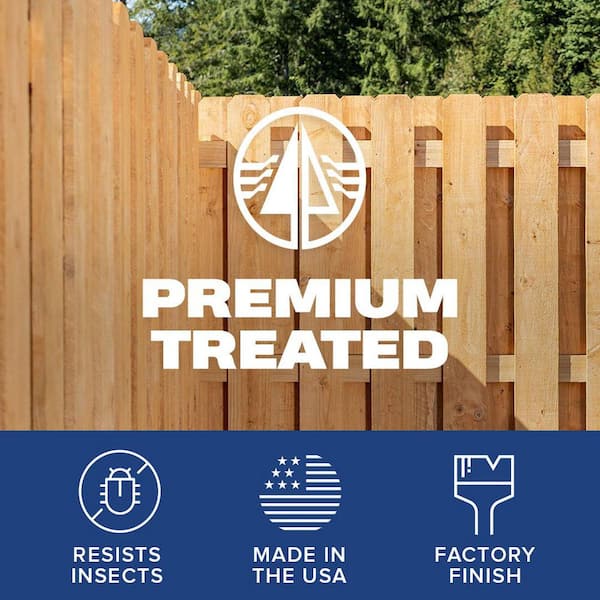 3/4 in. x 6 in. x 8 ft. Alta Premium Treated Dog-Ear Fence Picket