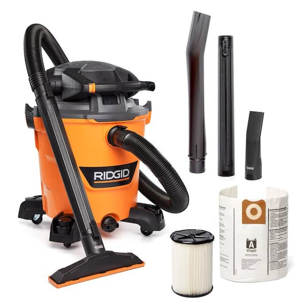 12 Gal. 6.0 Peak HP NXT Shop Vacuum Wet Dry Vac with Detachable Blower, Filter, Dust Bag, Hose and Accessories HD1280
