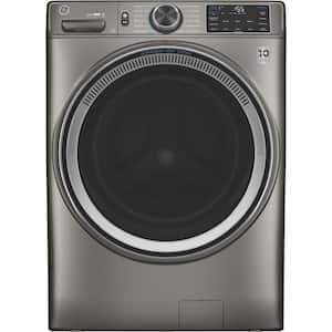 4.8 cu. ft. Smart Satin Nickel Front Load Washer with OdorBlock UltraFresh Vent System with Sanitize and Allergen