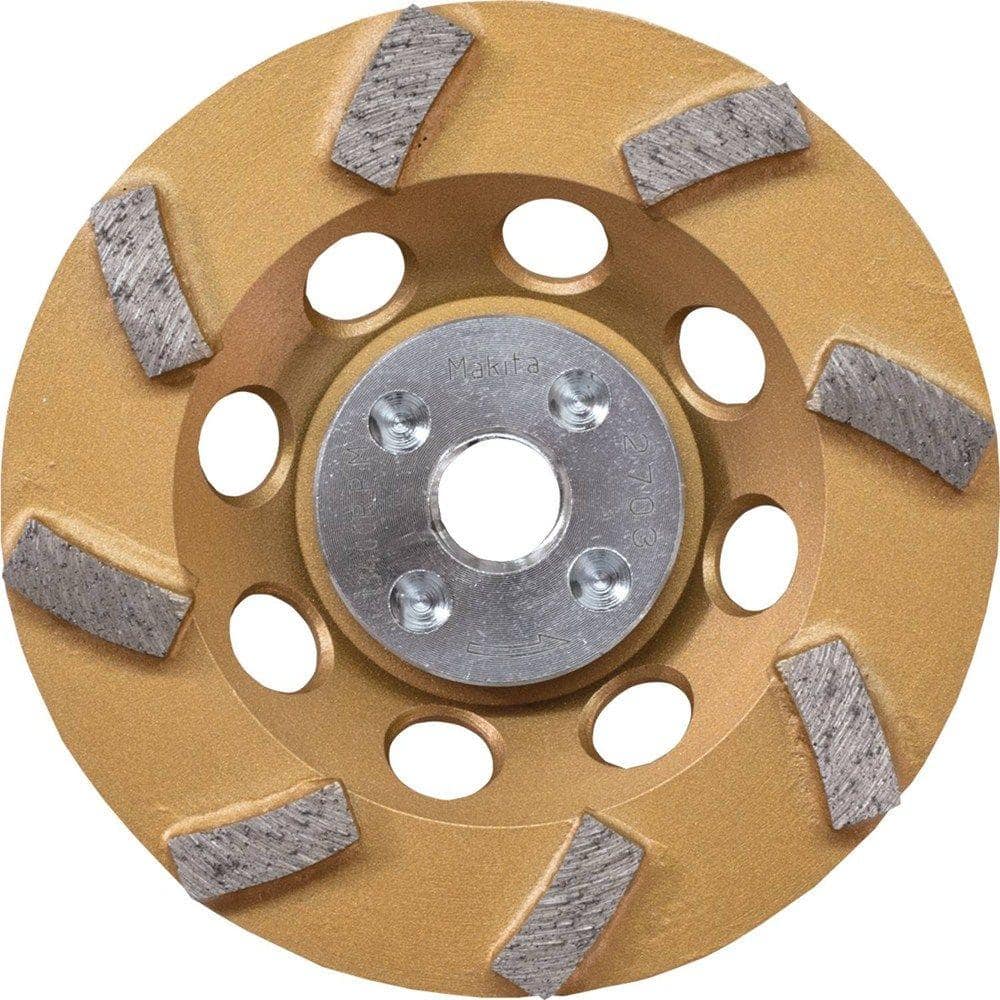 Makita 4-1/2 in. Turbo 8 Segment Diamond Cup Wheel, Low-Vibration