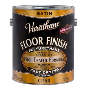 1 gal. Clear Satin 275 VOC Oil-Based Floor Finish Polyurethane (2-Pack)