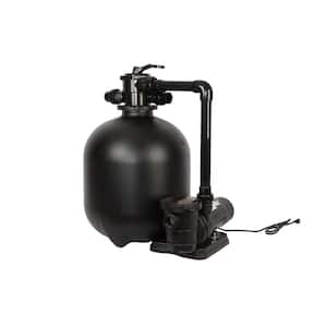 Above Ground Sand Filter System with 1.5 HP Dual Speed Pump - 2.86 sq. ft. filtration area
