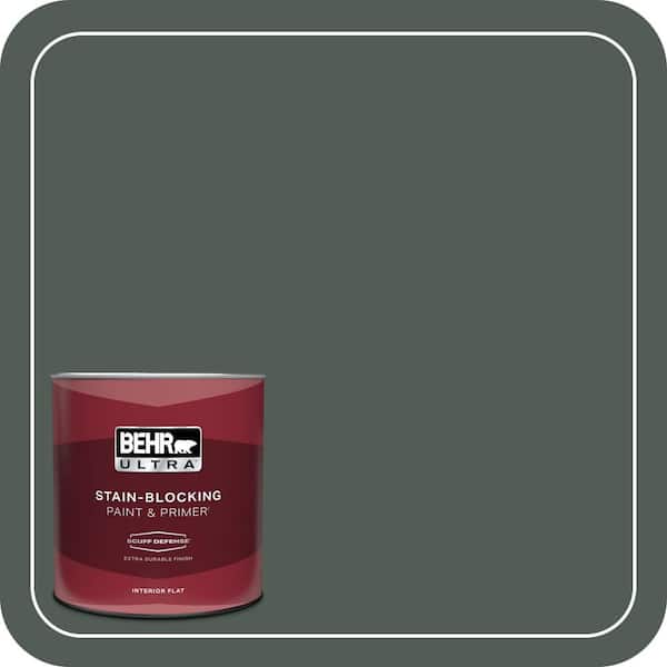 BEHR ULTRA 1 qt. #700F-7 Evergreen Bough Extra Durable Flat Interior Paint & Primer